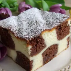 Przepis na ciasto szachownica z serem, które zachwyci Twoich gości